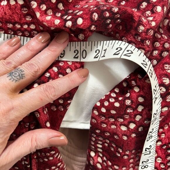 St. John sport Red and White pearl Studded Jacket abstract large - Picture 10 of 13